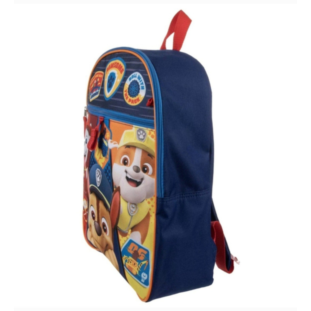 Paw Patrol Backpack Set 5 Piece 16" Backpack Lunchbox Case Keychain Carabiner - Picture 6 of 13